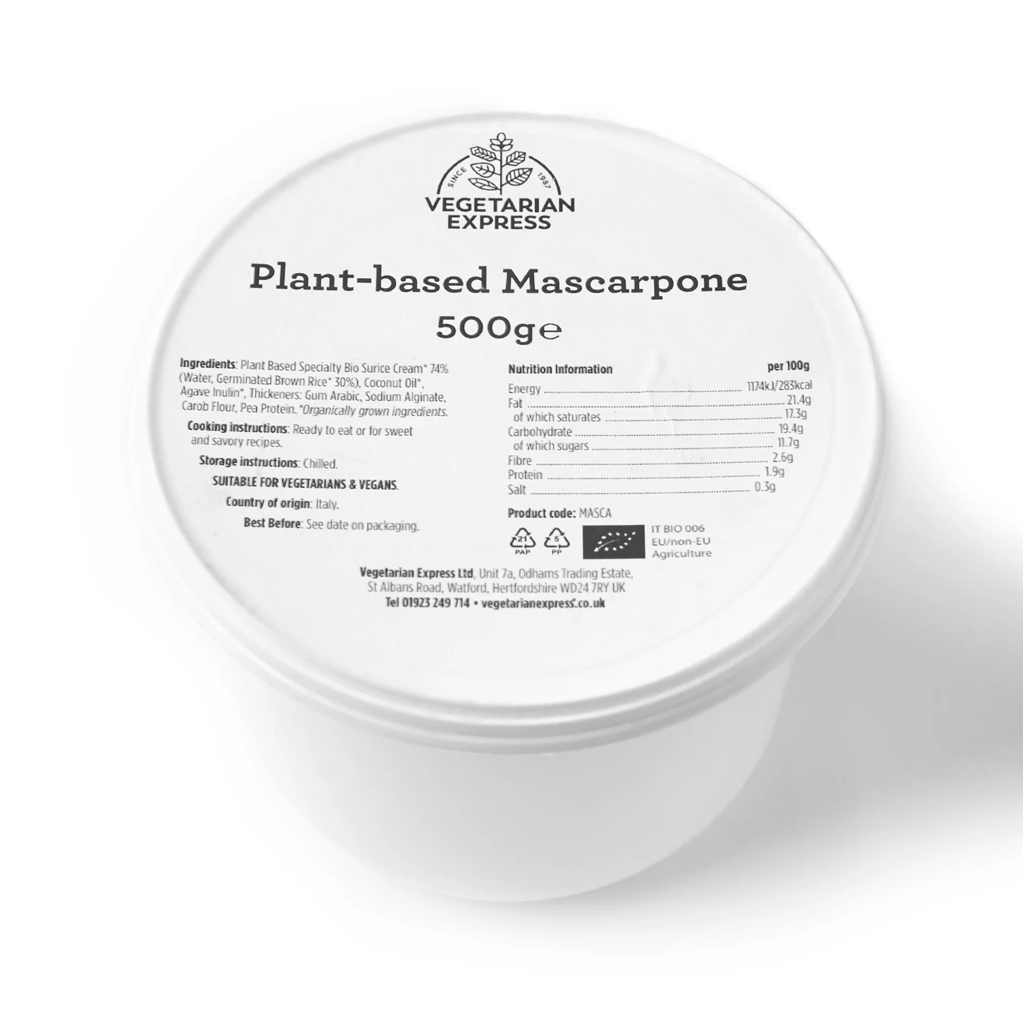 Italian Style Whippable Plant-based Spread