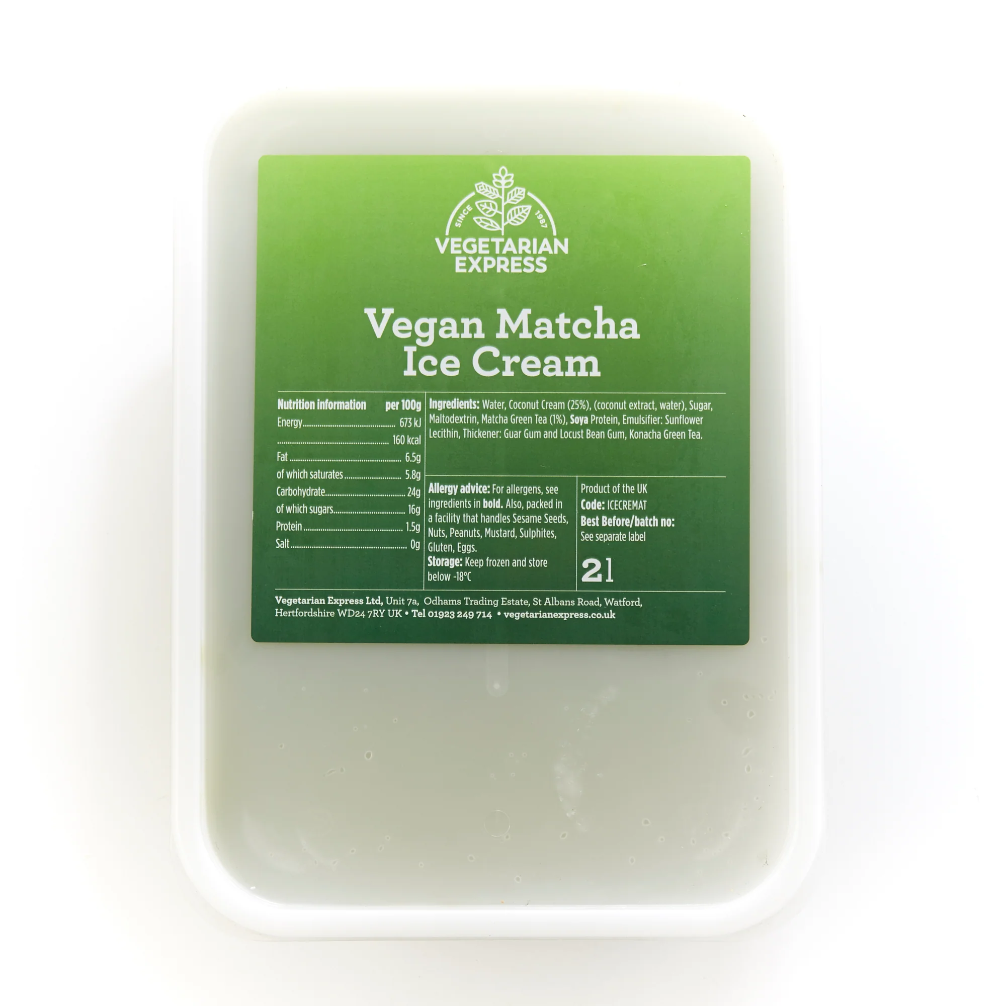 Vegan Matcha Ice Cream